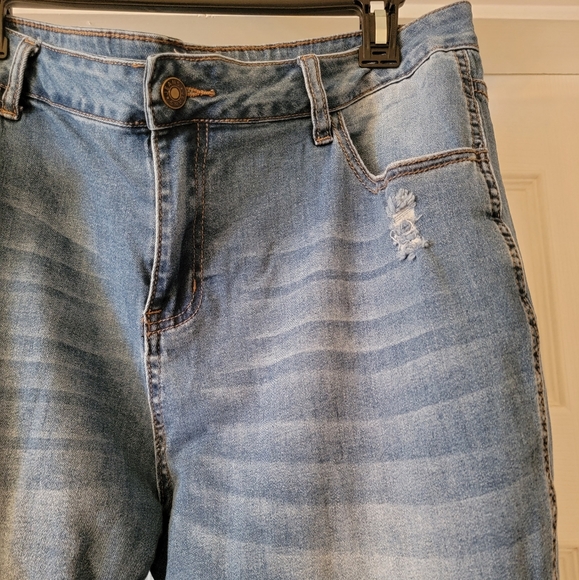 Ripped Flare Bell Bottom Jeans - Picture 3 of 10